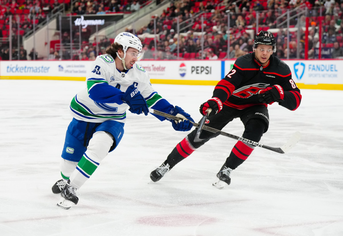 The Stats Behind Game 41 Hurricanes 2 Canucks 0 The Hockey News