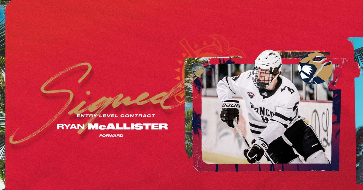 Florida Panthers sign Ryan McAllister to entry-level contract