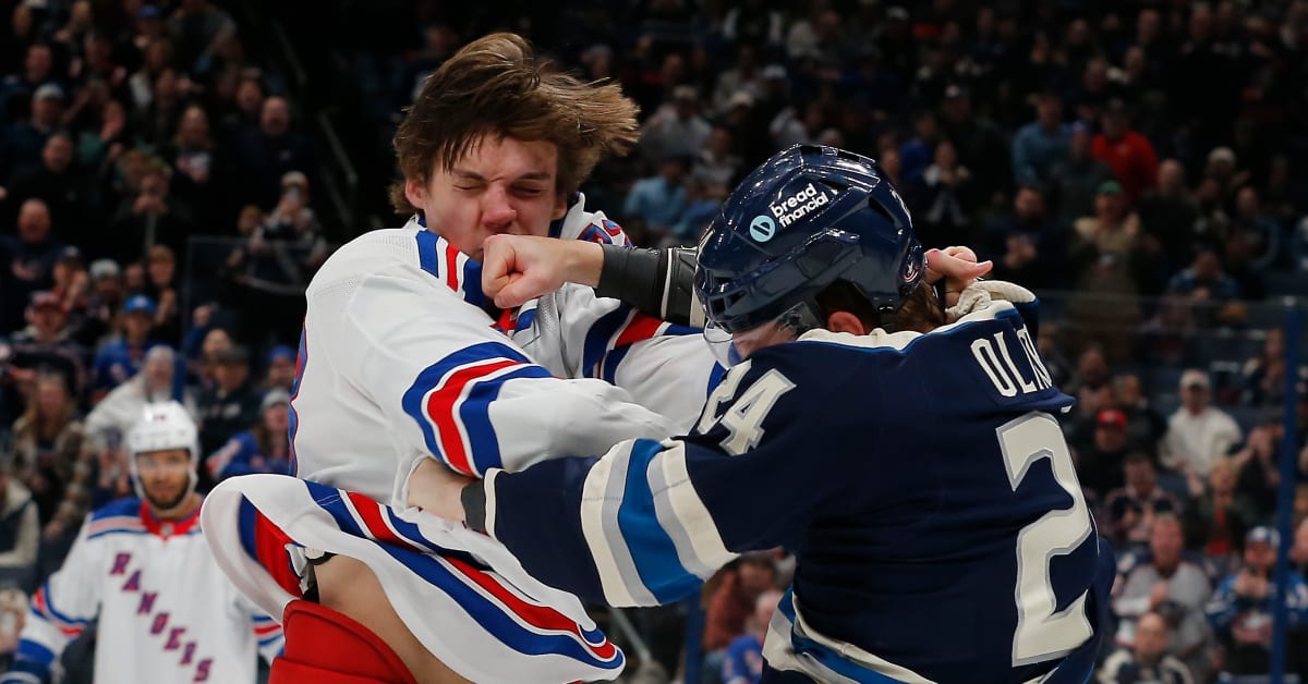 Rangers Rempe Fight Images, Better Than Video? - The Hockey News New ...