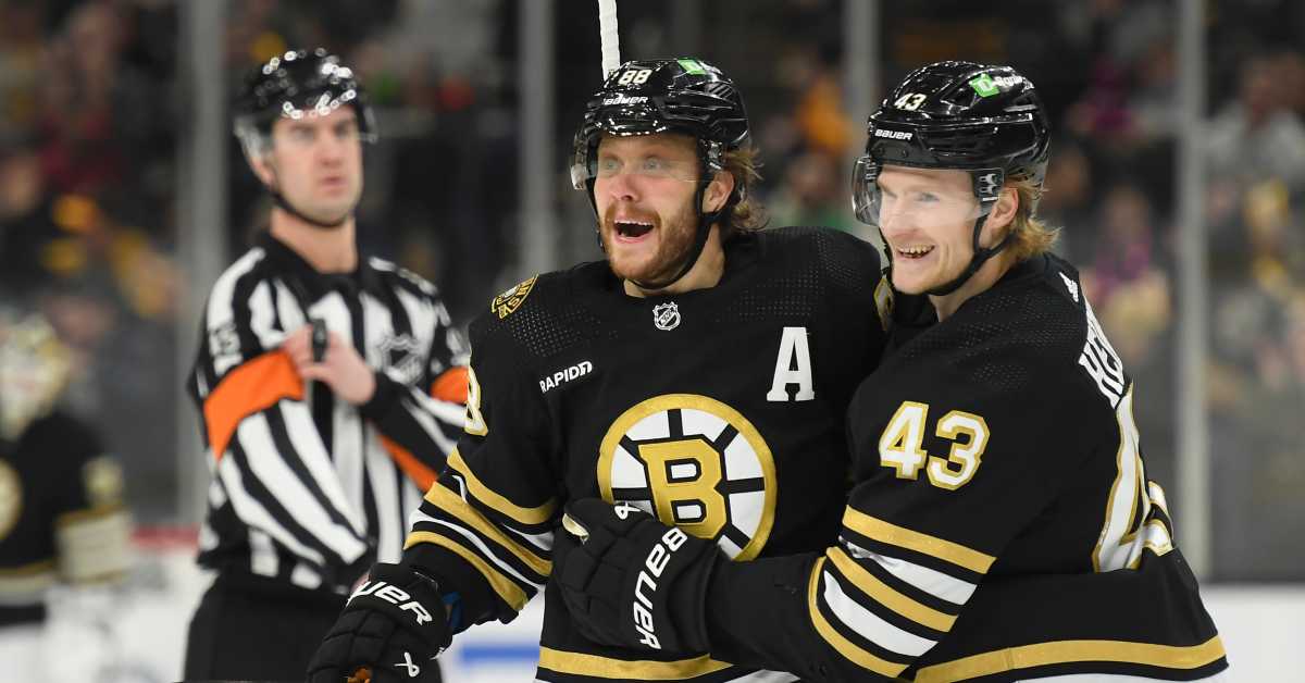 David Pastrnak Hat Trick Fuels 6-2 Boston Bruins Win Over Ottawa 