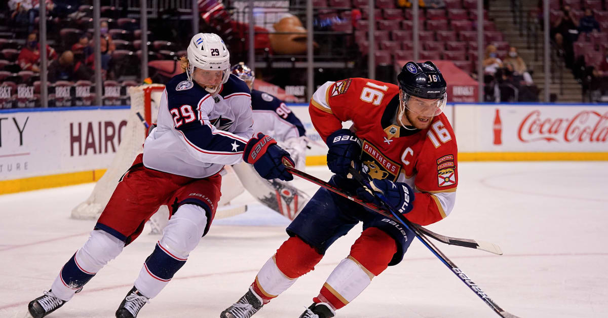 Sasha Barkov Brings Hockey Stick To Tee Box, Patrik Laine All Smiles At 