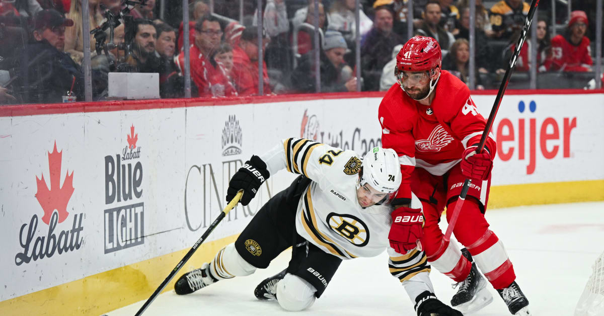 Boston Bruins Suffer First Regulation Loss Of 2023-24 Vs. Detroit Red ...