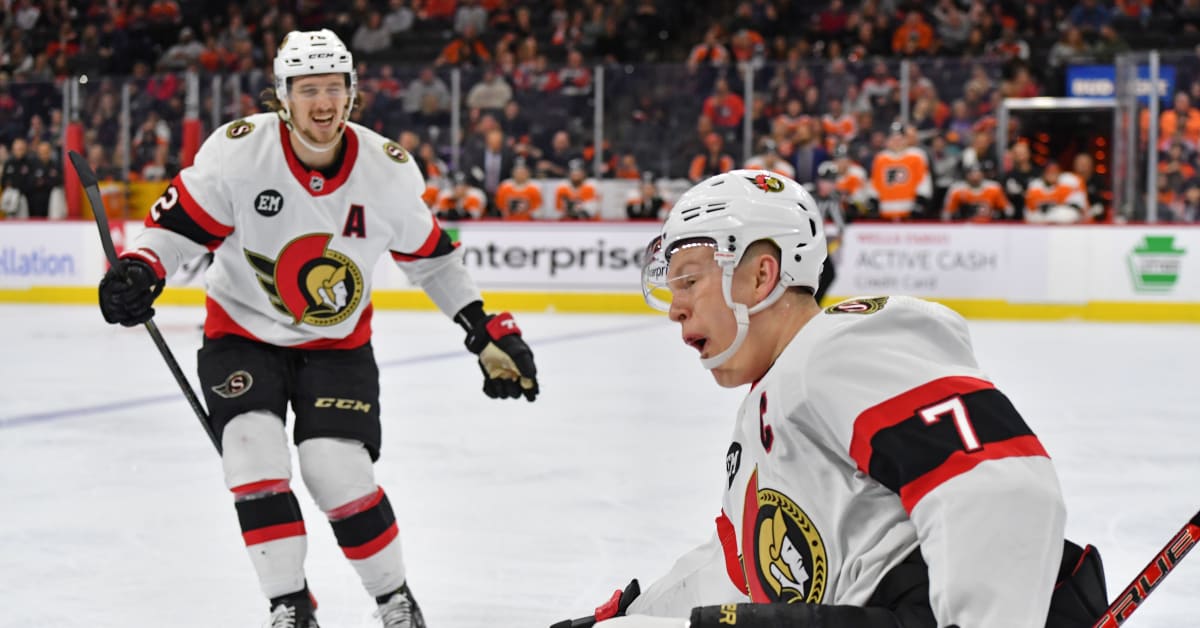 Thomas Chabot and Brady Tkachuk Both Miss Senators Practice Monday ...