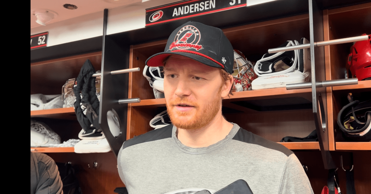 'I can't tell you enough about how excited I am:' Frederik Andersen Speaks  For First Time Since Diagnosis - Carolina Hurricanes News, Analysis and More