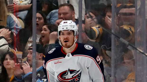 Inside The Rink on X: Columbus Blue Jacket's Kent Johnson Out With Injury  #NHL #CBJ  / X