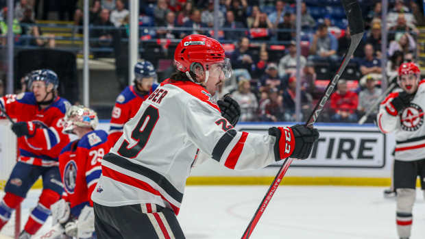 Brayden Yager of the Moose Jaw Warriors