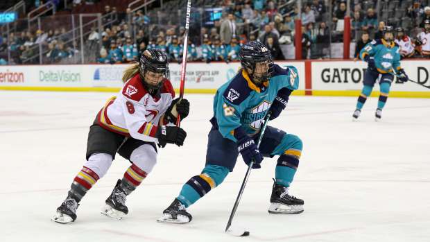 Action between the New York Sirens and Ottawa Charge