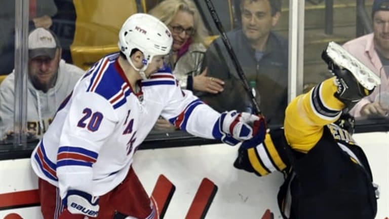 Bruins Fall to Rangers in Overtime in Battle of East's Best