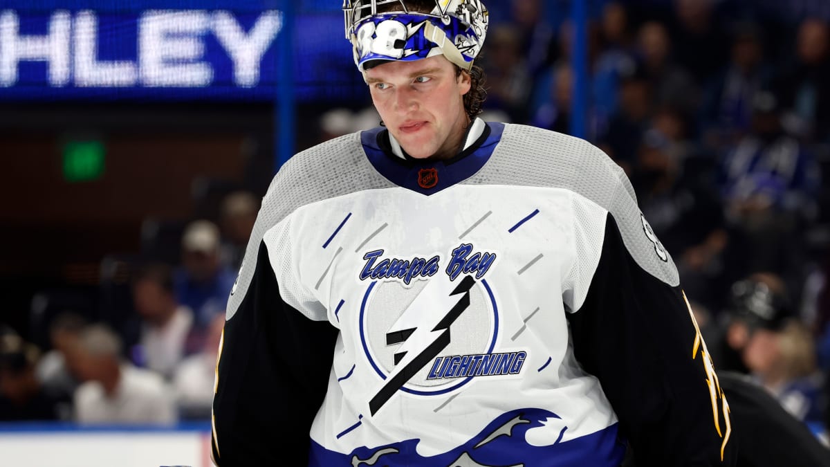 Vasilevsky is so FIRED UP for Game 1 that he annoys his Lightning