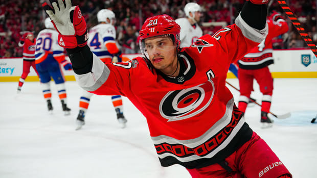 Carolina Hurricanes open training camp — perhaps with a draft of a starting  lineup - The Athletic