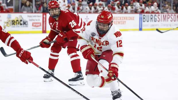 Denver's Sam Harris Picks Up First NCHC Forward of the Week Honors ...