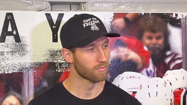 Jaccob Slavin speaks with the media for his exit interview. 5/18/2024
