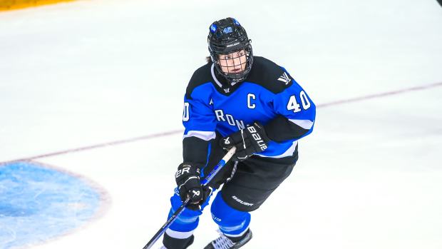 Blayre Turnbull scored two goals for PWHL Toronto in their opening game of the 2024 PWHL playoffs