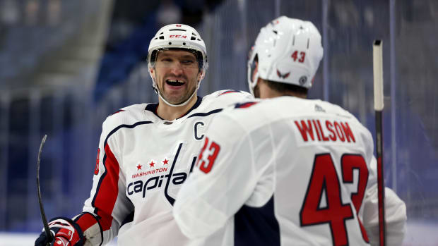 Alex Ovechkin and Tom Wilson