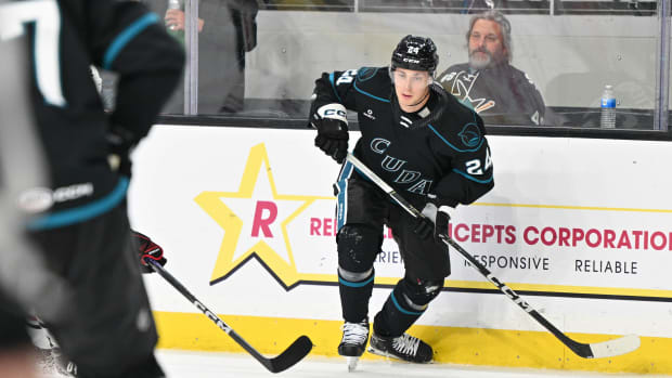 San Jose Sharks recall Thomas Bordeleau; Henry Thrun to debut