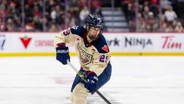 Marie Philip Poulin of the Montreal Victoire.