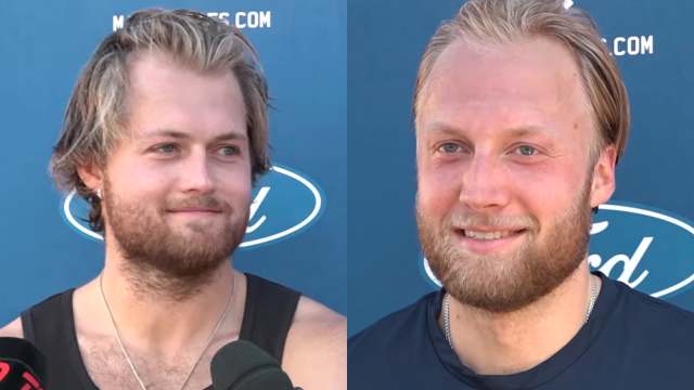 Outdoor Rink Family Fun! Maple Leafs' William And Alex Nylander 