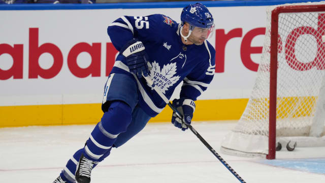 Toronto Maple Leafs G Matt Murray, on LTIR, skates ahead of