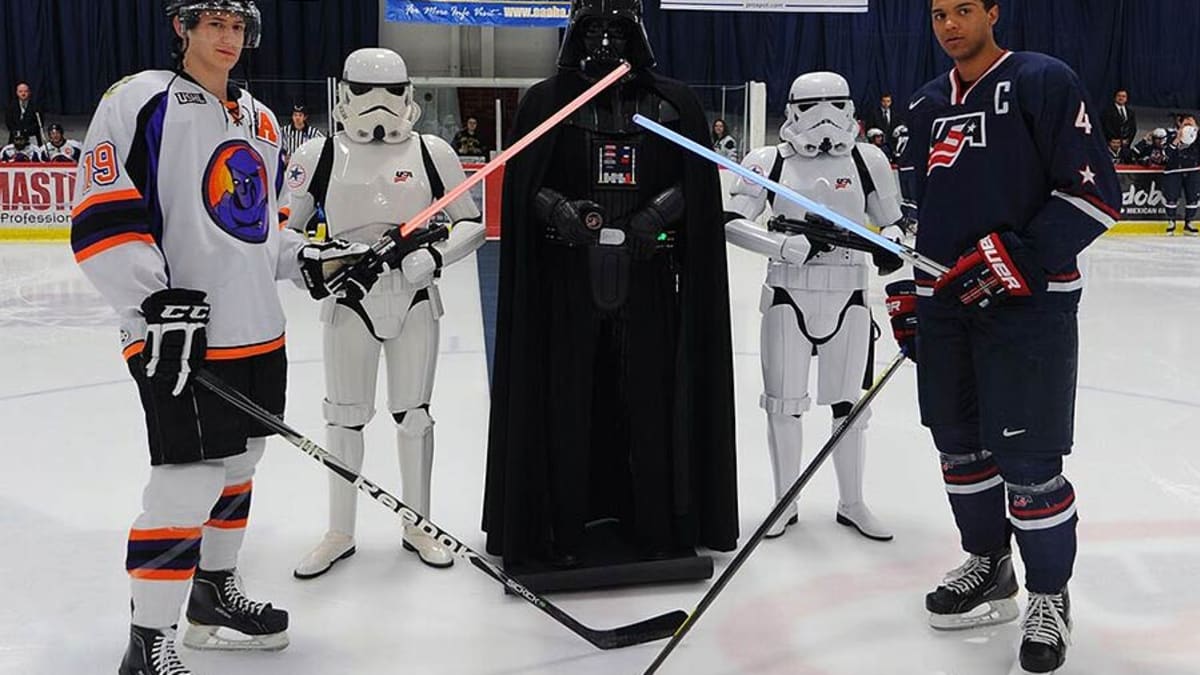 Jersey Hound: NTDP celebrates sixth Star Wars night - The Hockey News