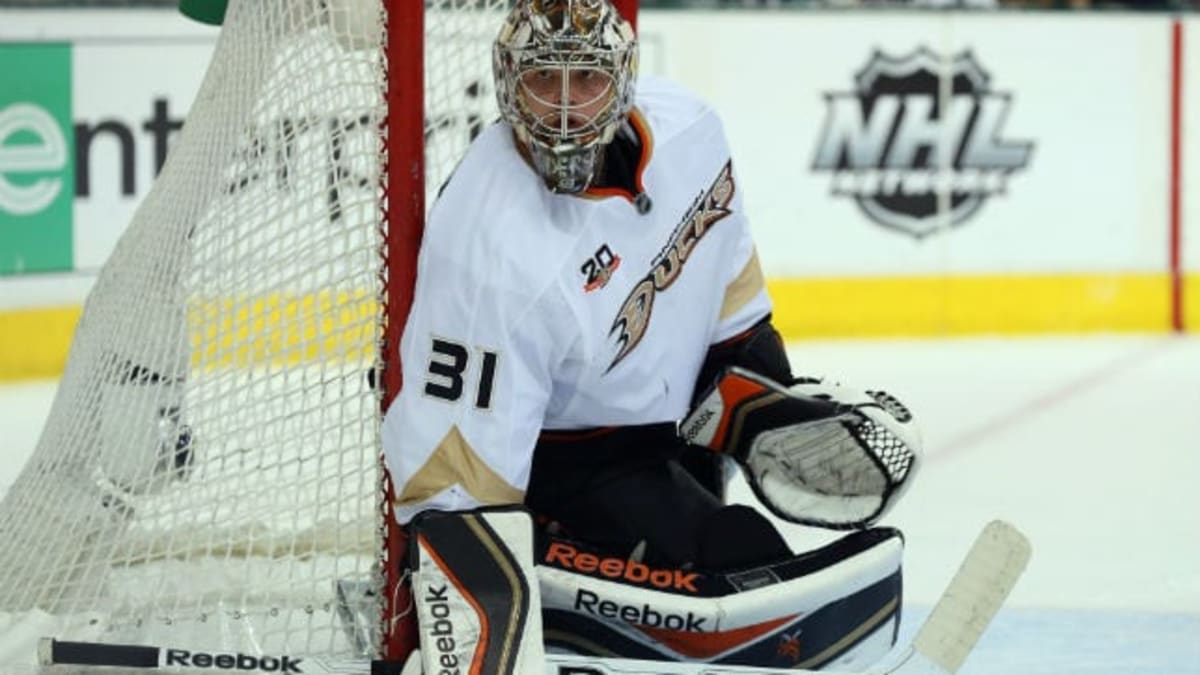 A closer look at Ducks goalie Frederik Andersen's awesome Lego