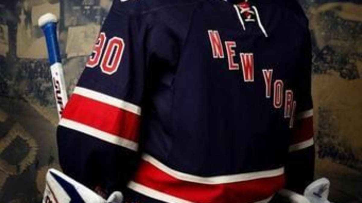 Rangers models attend the New York Rangers 85th anniversary jersey