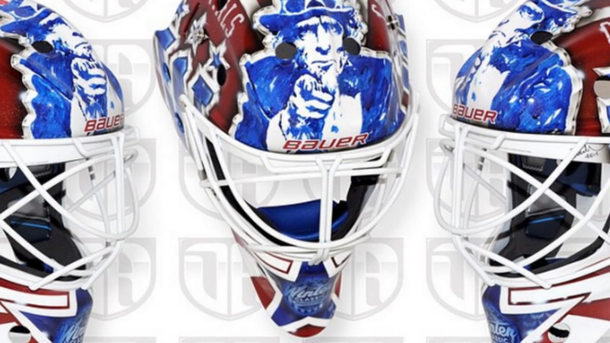 Braden Holtby sports a new mask and a special jersey 