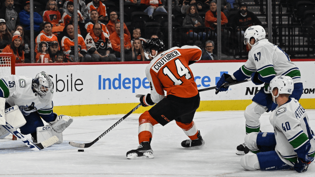 Zamula, Couturier Score in Flyers Win Over Canucks