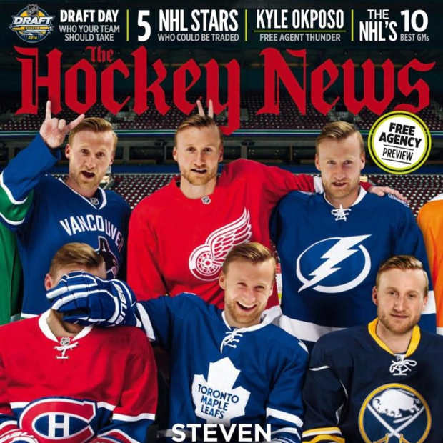 The front cover of The Hockey News vol. 69, issue 16, released May 27, 2016, features Steven Stamkos as the headliner for an extensive free agency preview.