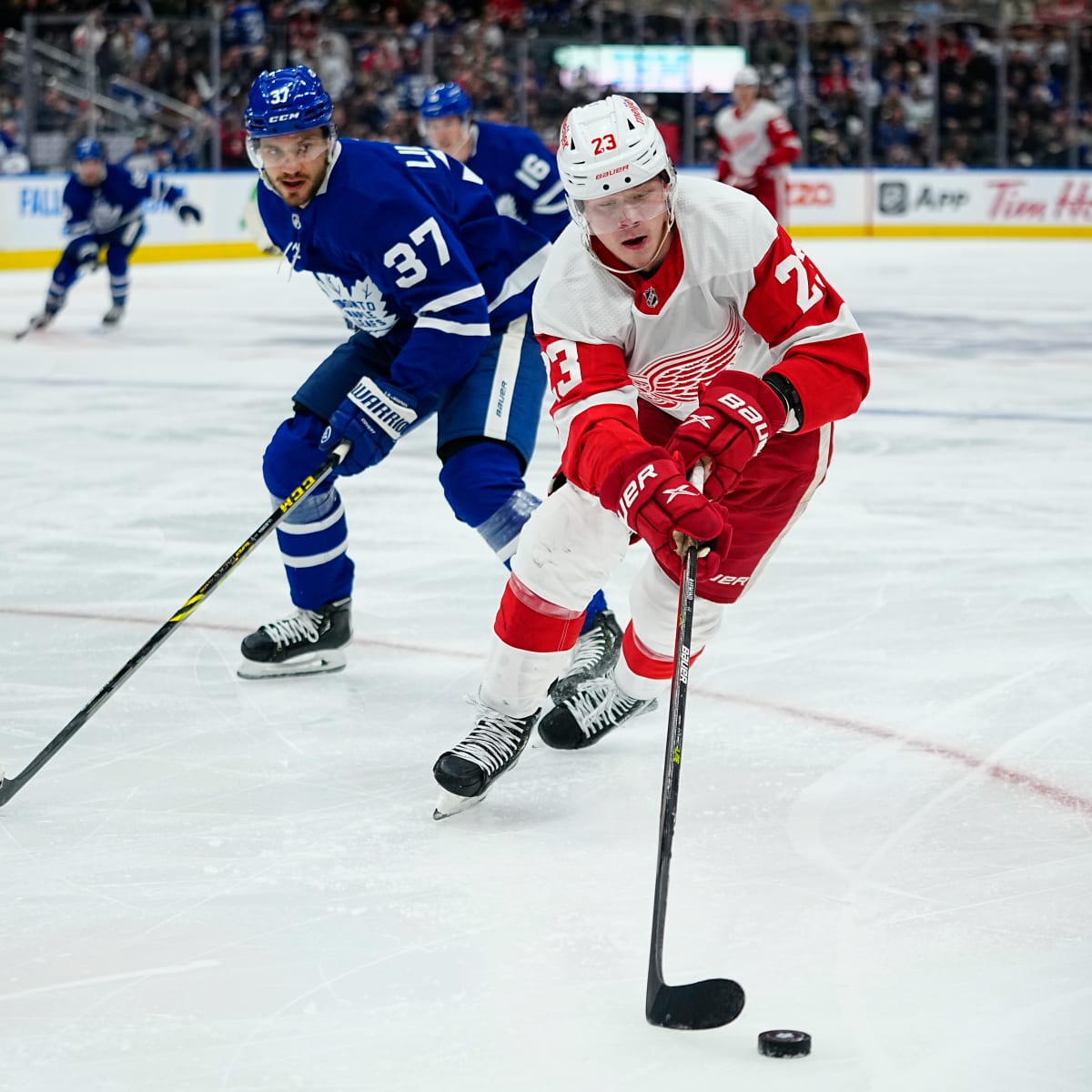 Photo: Toronto Maple Leafs vs Detroit Red Wings NHL game - 