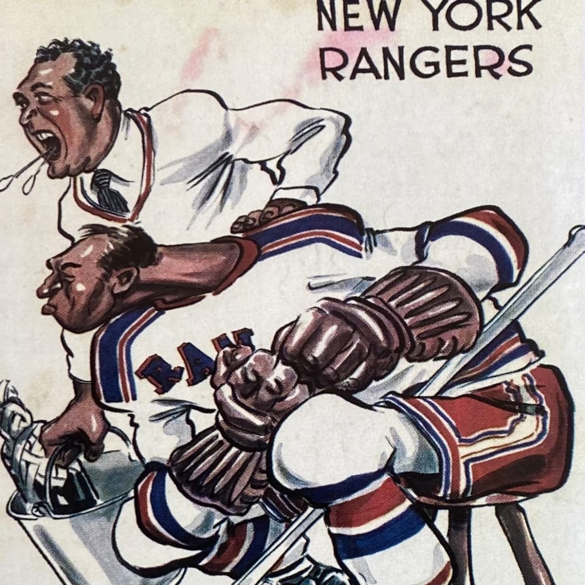 Vintage New York Rangers Hockey Poster  Hockey posters, New york rangers,  Ranger