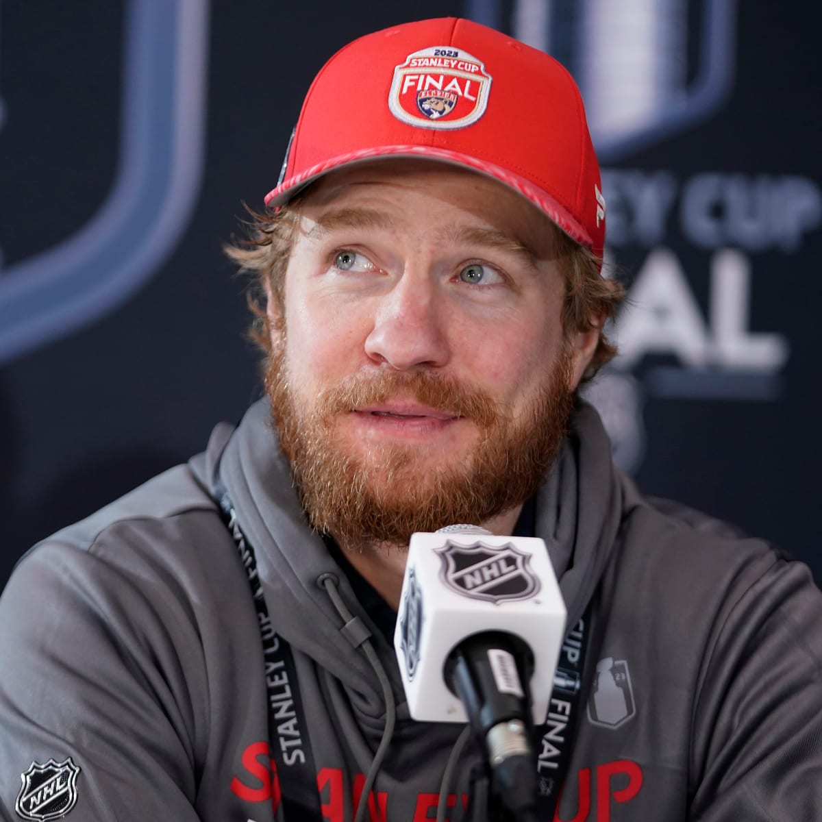 Florida Panthers center Zac Dalpe (22) waits on the ice during the