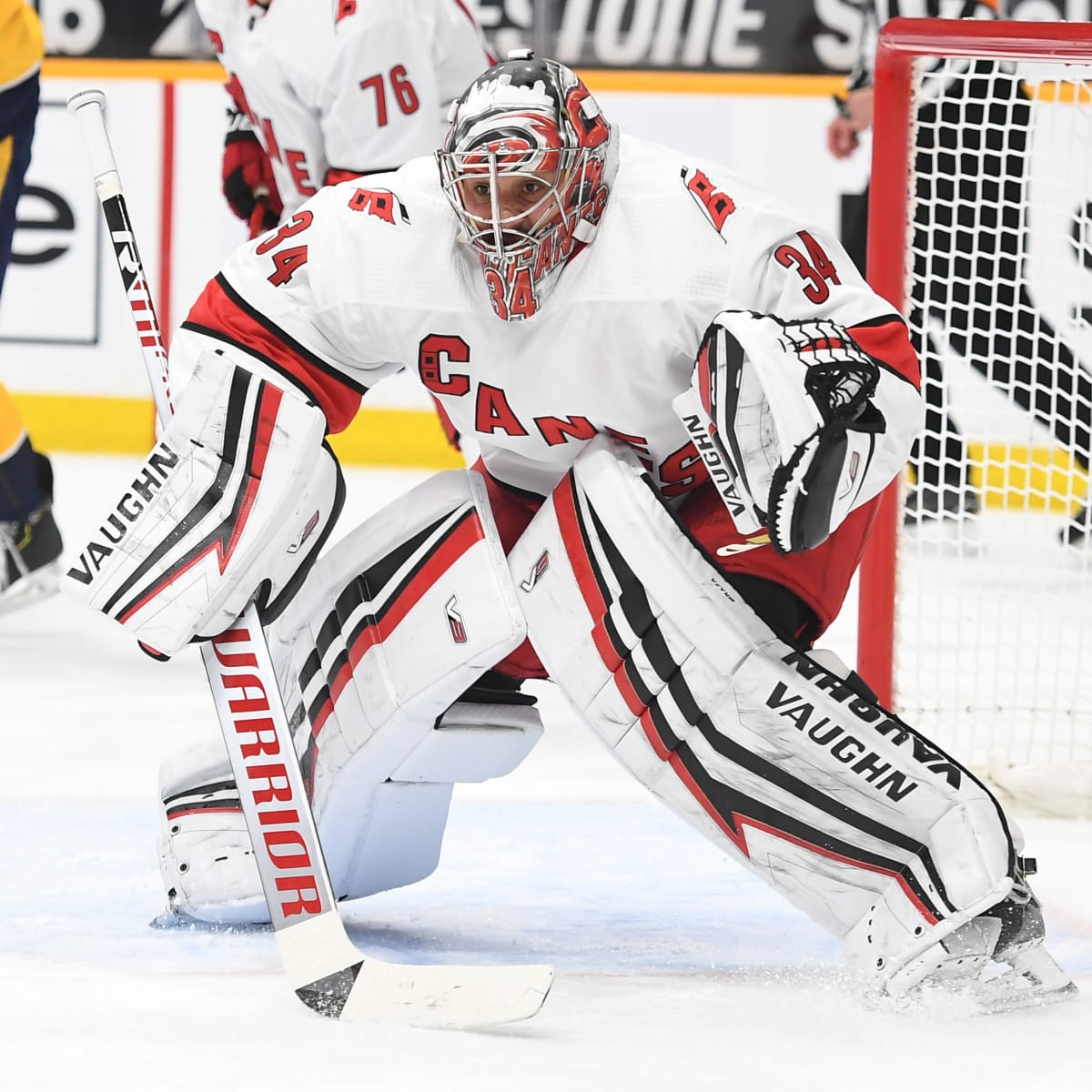 Dougie Hamilton Carolina Hurricanes Unsigned Red Jersey Skating Photograph  