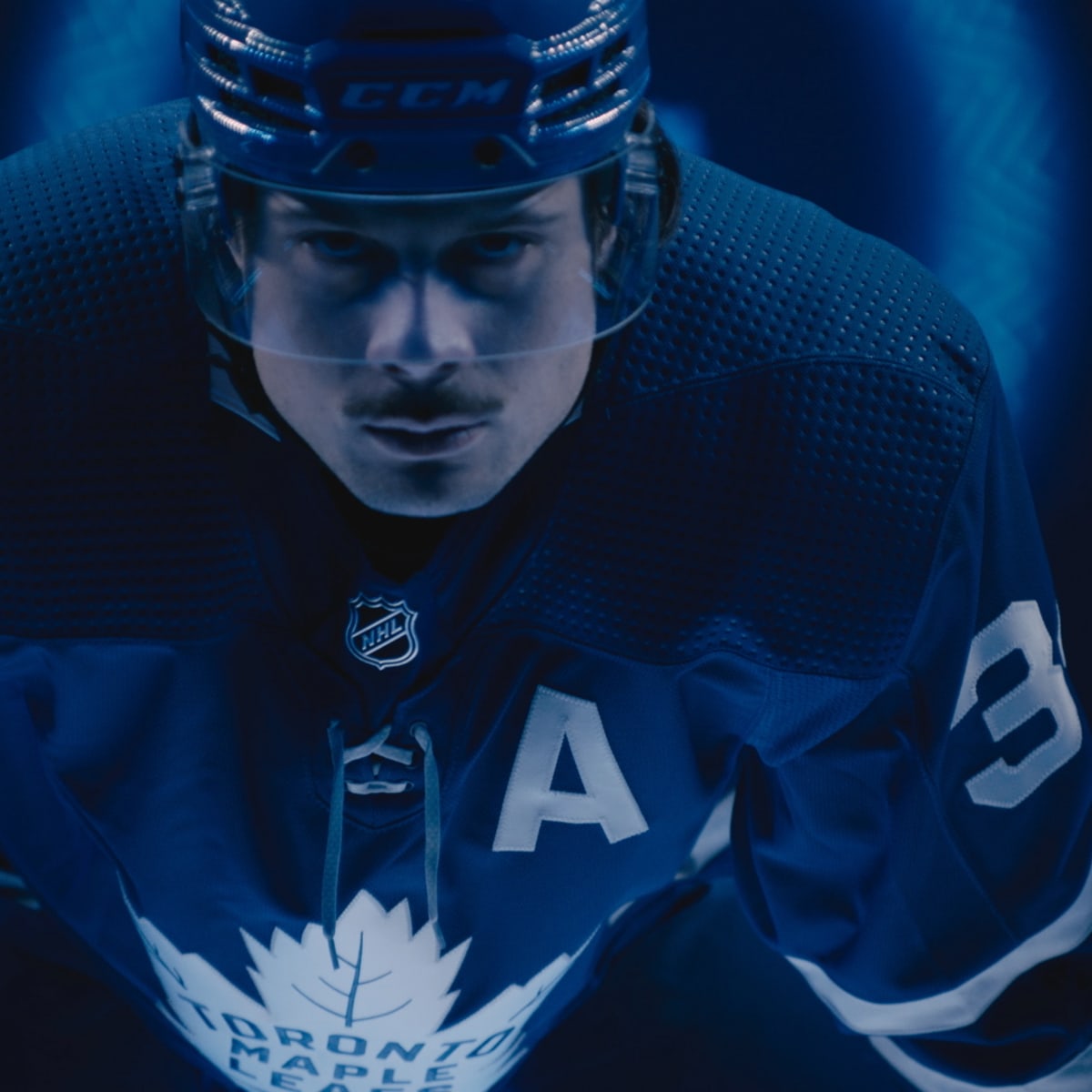 Toronto Maple Leafs #34 Auston Matthews Purple Hockey Fights