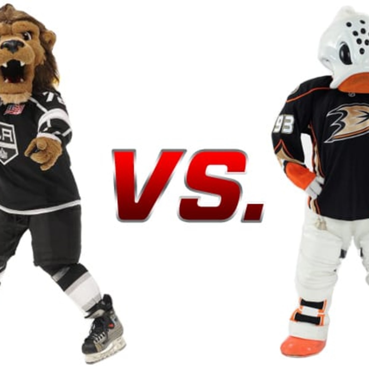 Los Angeles Kings vs. Anaheim Ducks: Mascot Showdown! - The Hockey News