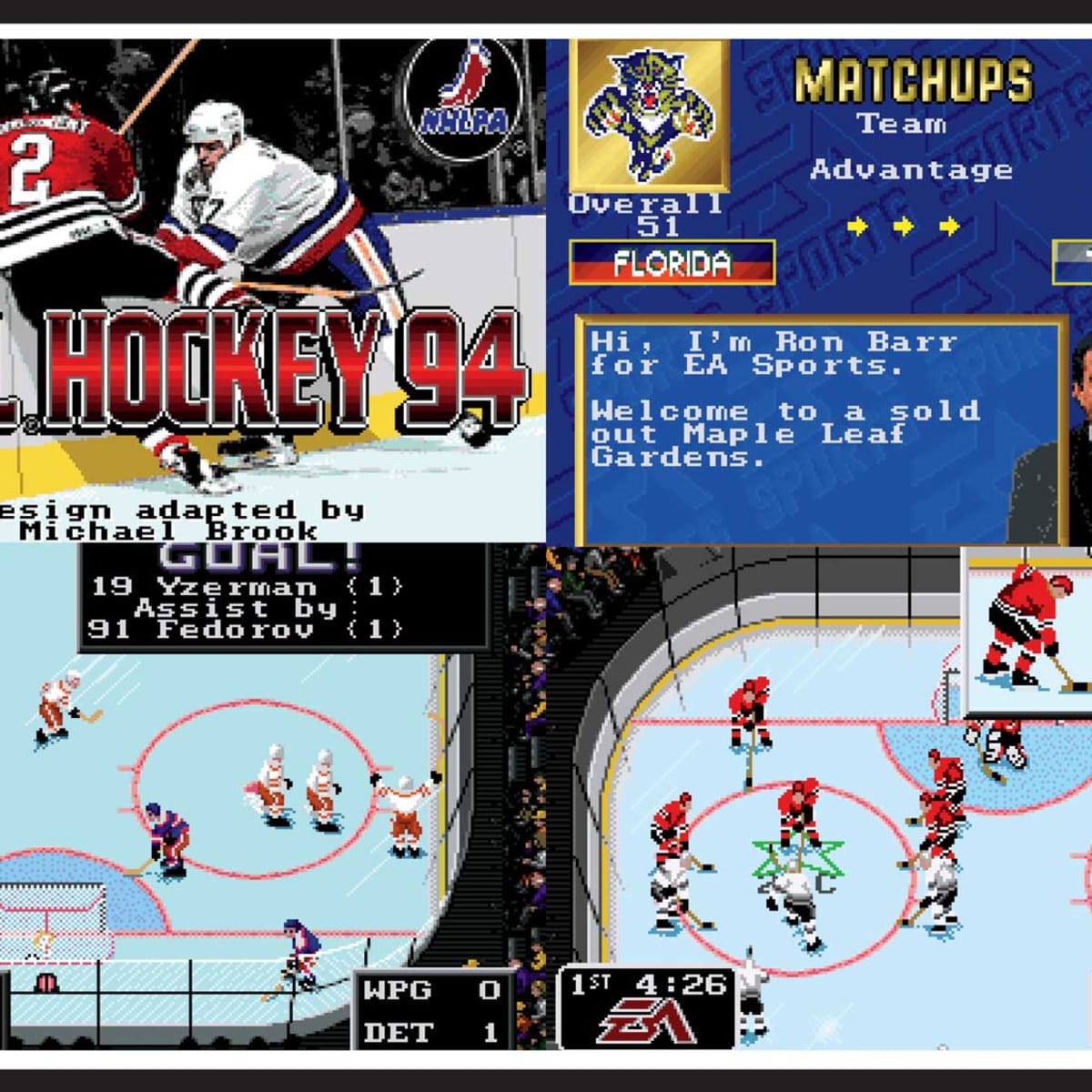 Player 1 Start: The Unbeatables: NHL '94 [Sega Genesis]