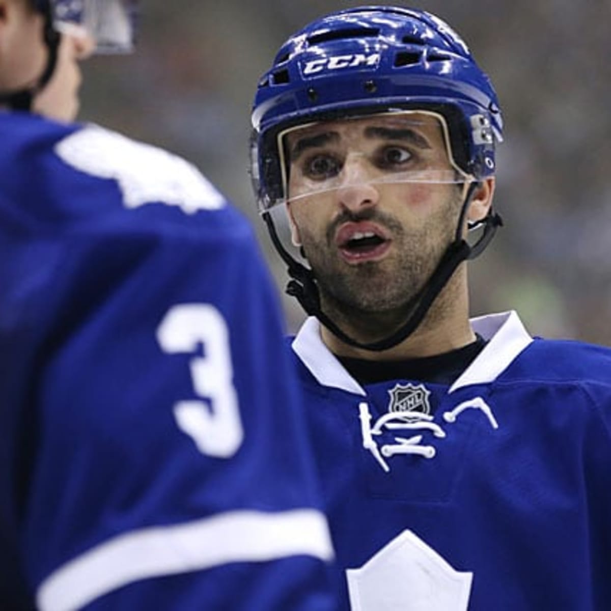 Toronto Maple Leafs - 775041361_MB_00_DEVILS V LEAFS TORONTO, ON - FEBRUARY  10: Nazem Kadri #43 of the Toronto Maple Leafs, wearing a camouflage jersey  for Military Night, waits to warm up before