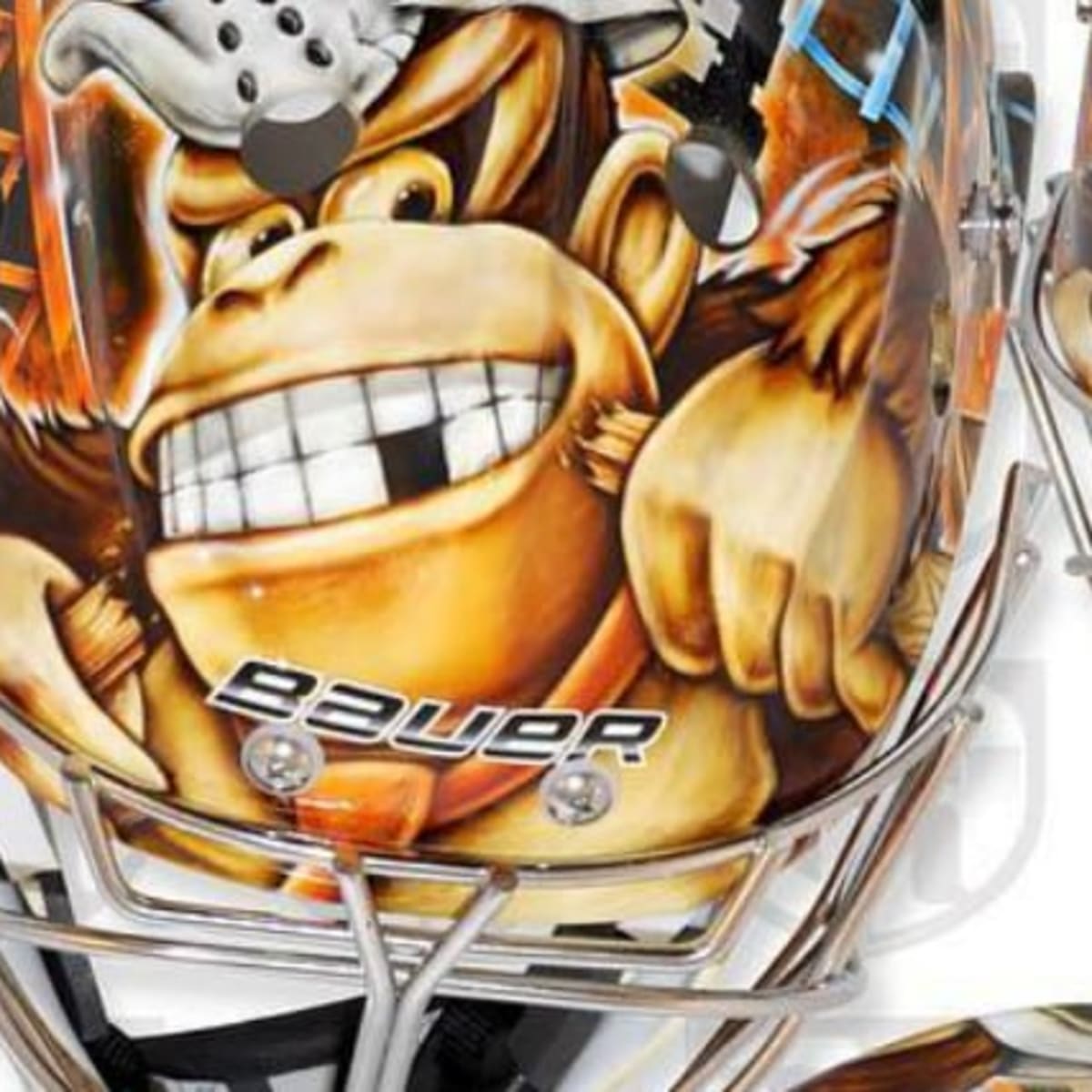John Gibson's classic Donkey Kong-inspired mask is awesome - The Hockey News