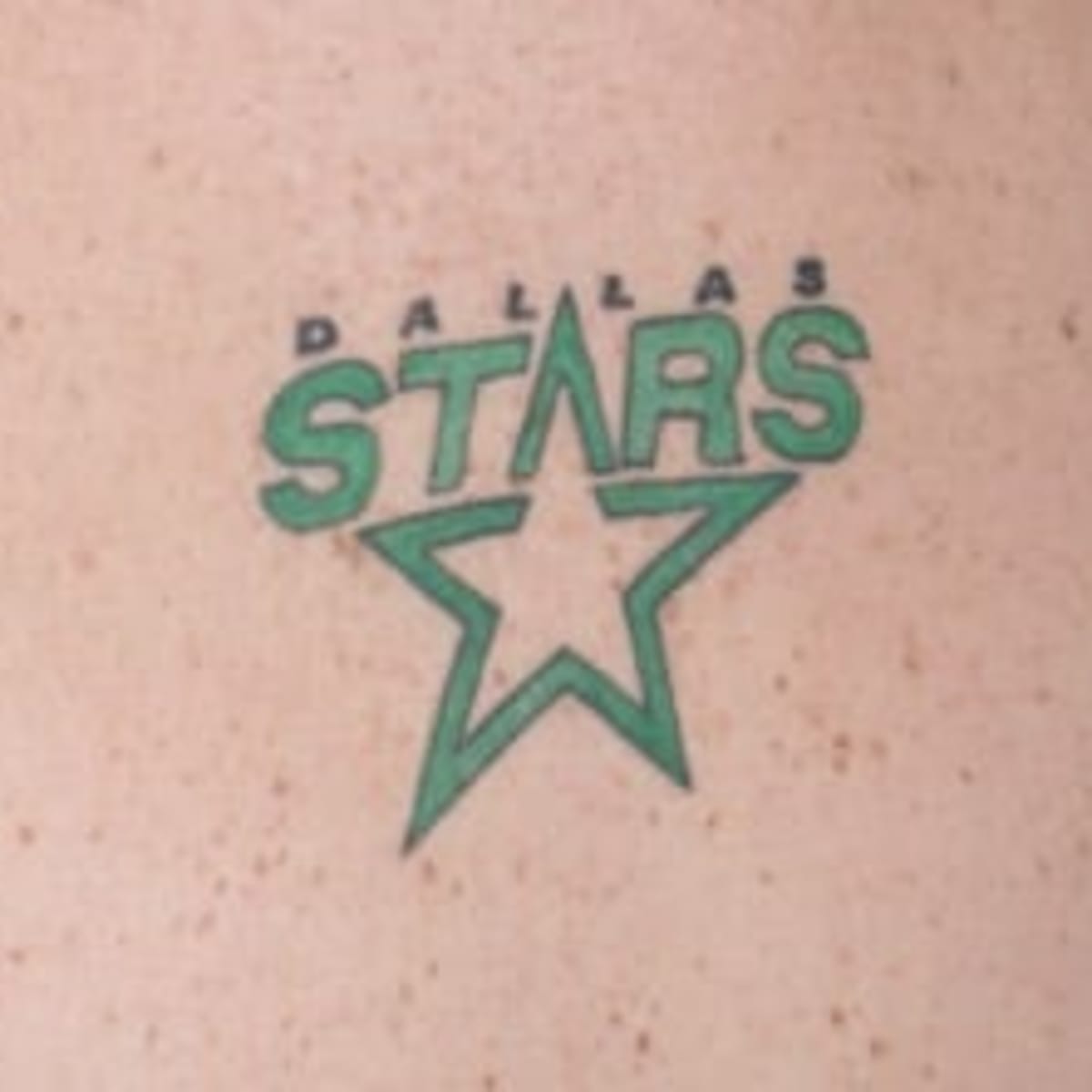 Got this tattoo last night not super happy with it and my wallet got  stolen while I was getting it Luck of the Stars I guess  rDallasStars