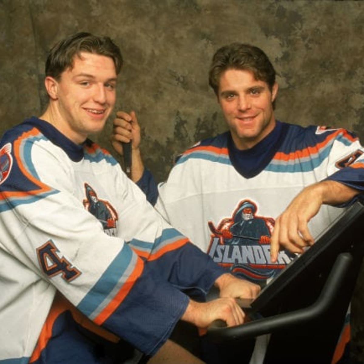 New York Islanders The Fisherman 2 90's Retro NHL T-Shirt