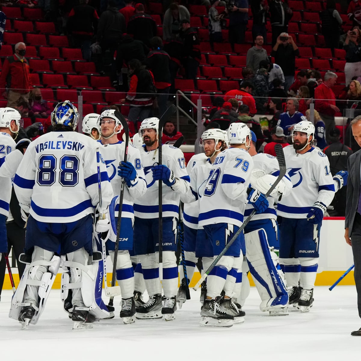 Lightning drop preseason opener to Carolina