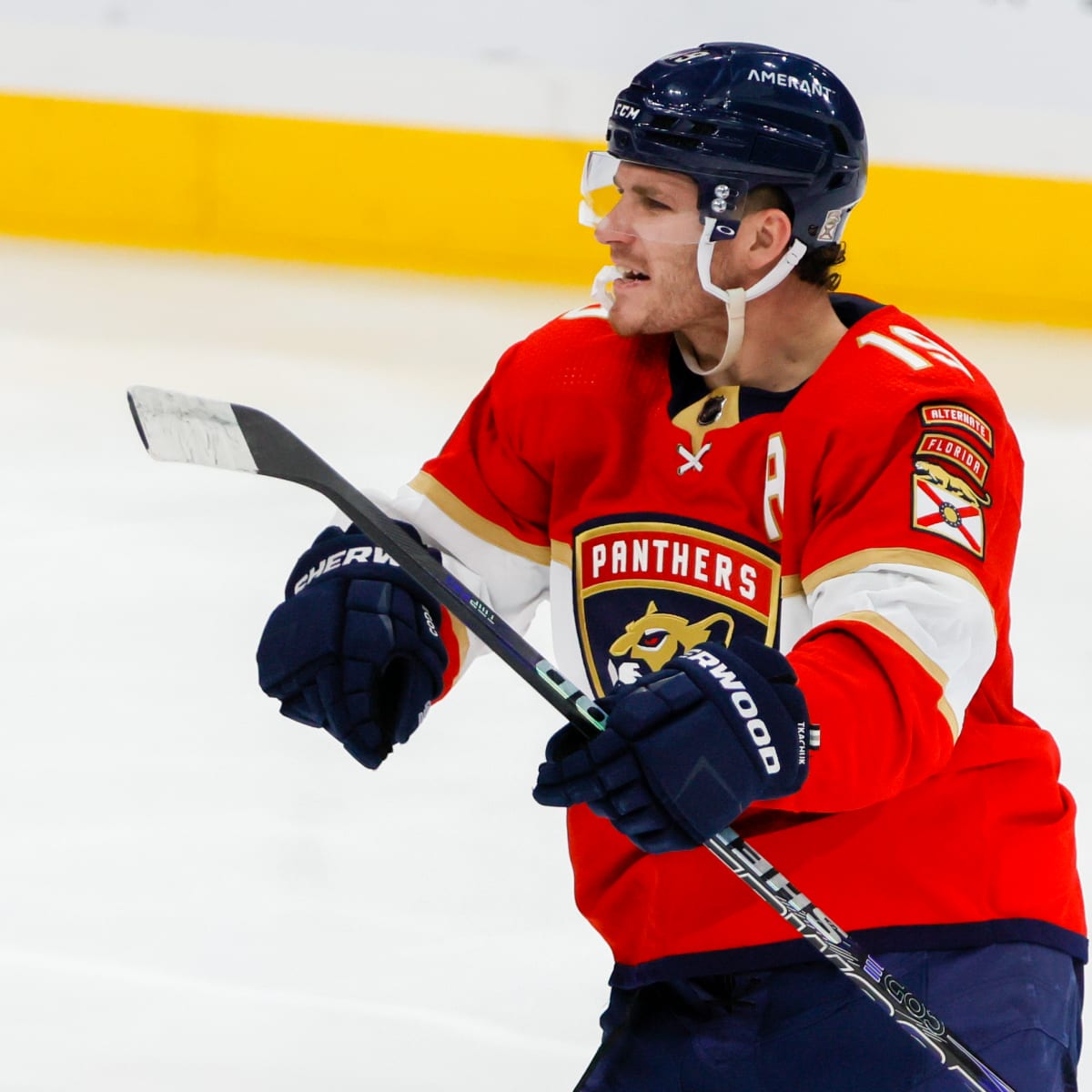 Sergei Bobrovsky Florida Panthers Unsigned Stops A Shot in Game Two of The First Round 2022 NHL Stanley Cup Playoffs Photograph