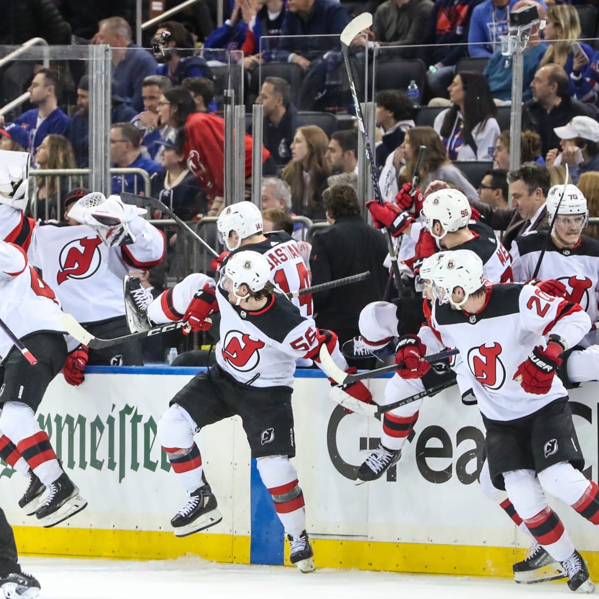 Devils beat Rangers, on brink of Stanley Cup Finals