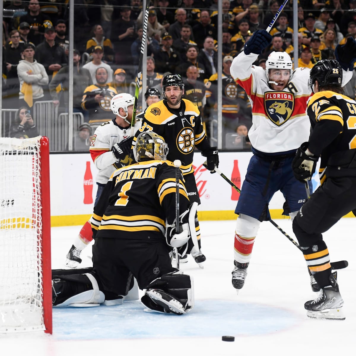 Panthers hang with first-place Bruins but fall 2-1 in overtime