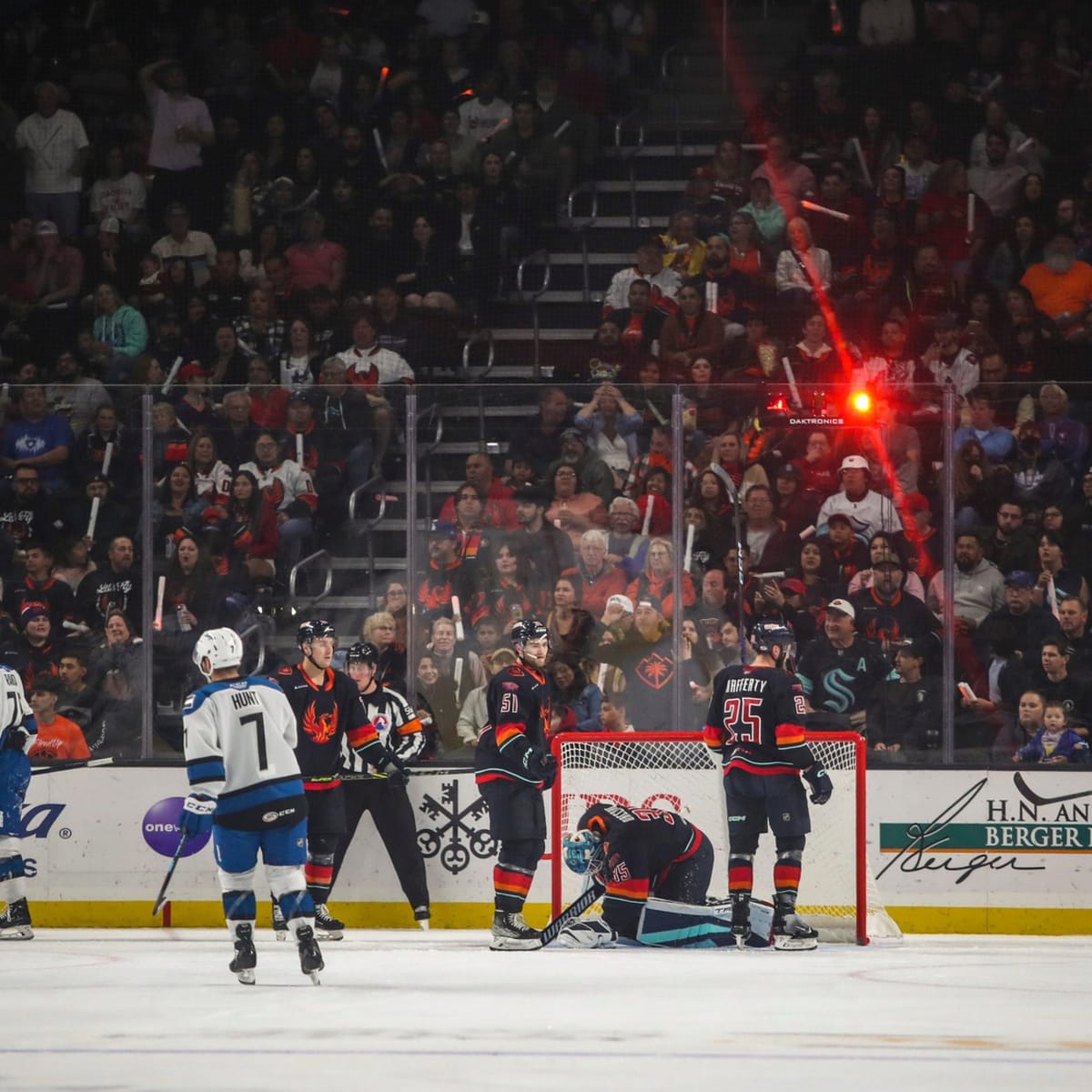 Photos: Coachella Valley Firebirds fall to the Colorado Eagles in