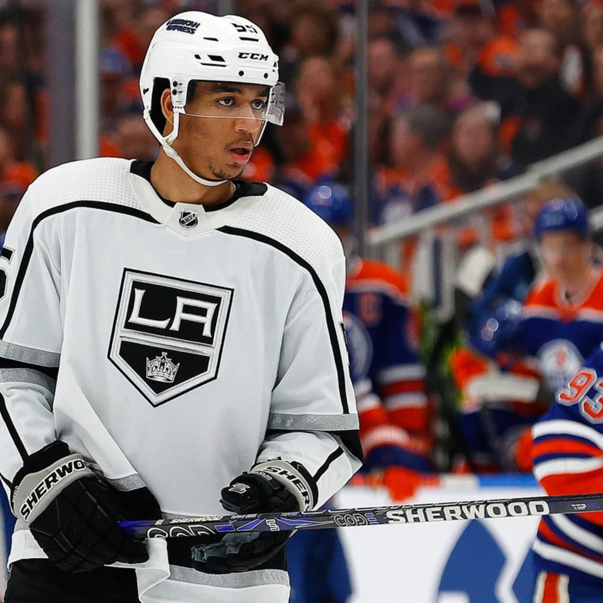 Quinton Byfield Talks First Day at LA Kings Training Camp