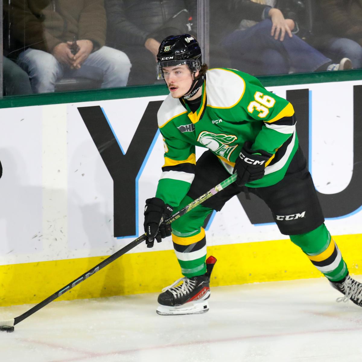 Sawyer Boulton Has Been Suspended (Again) For Two Games Due to Slew Footing  in Game 4 Versus the Saginaw Spirit - The Hockey News Ontario Hockey League