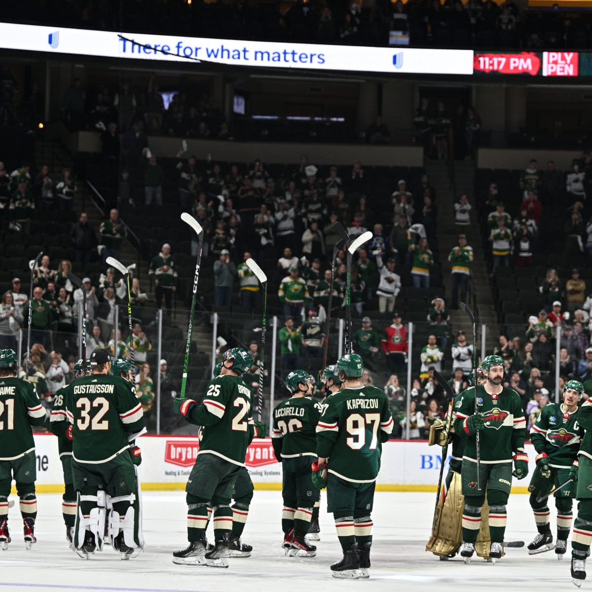 During pre-game practice before a game against the Edmonton Oilers,  Minnesota Wild players came out in camouflage jerseys. The jerseys are  being sold in an on-line auction, with the proceeds going to