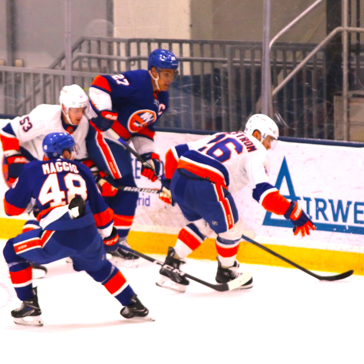 The squad hit the ice for practice in - New York Islanders