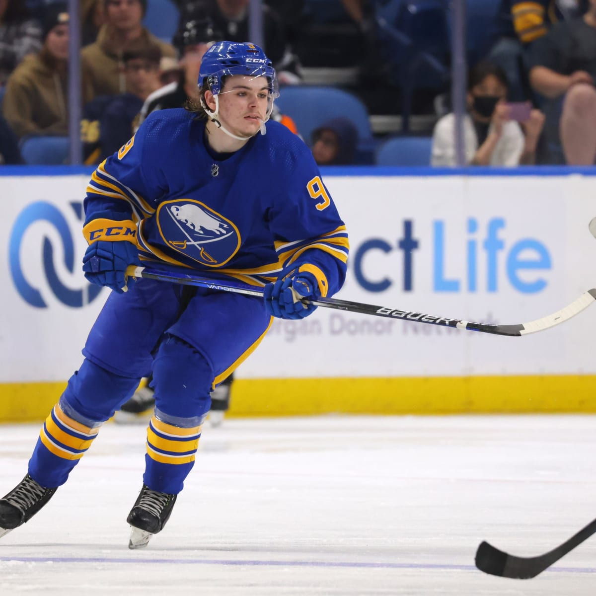 Zach Benson continues bid for spot on Buffalo Sabres' roster