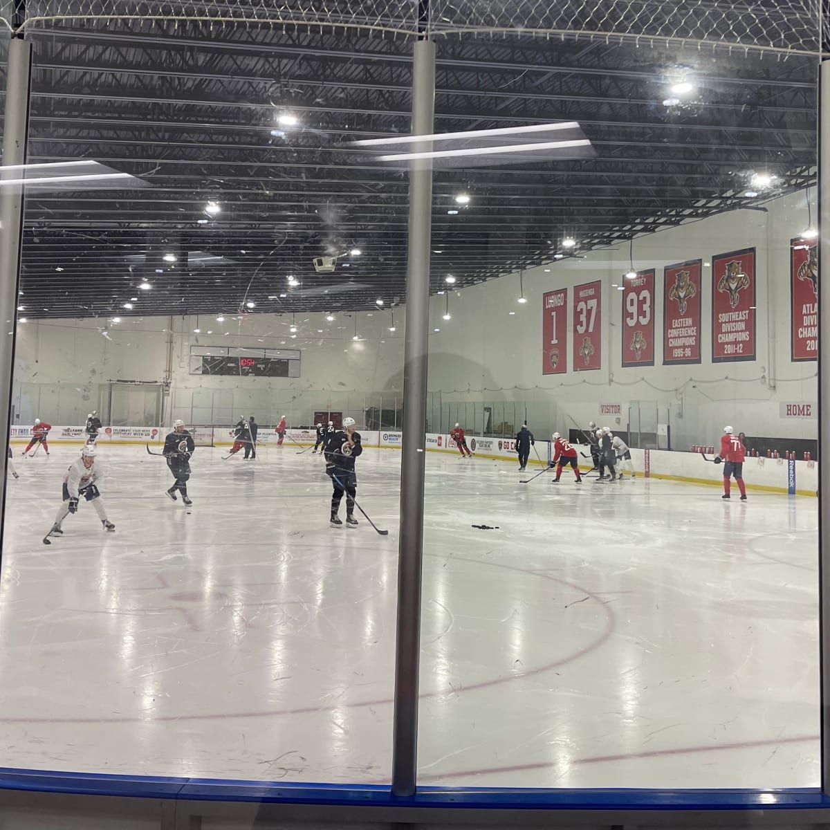 Coral Springs, United States. 03rd Oct, 2021. Florida Panthers player no.53  John Ludvig seen in action during the morning practice session for NHL  regular season 2021-2022. Credit: SOPA Images Limited/Alamy Live News